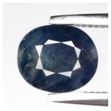 1.15ct 6.5x5.5mm Oval Natural Green Blue Sapphire