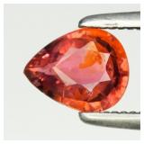 0.48ct 5.8x4.5mm Pear Natural Orangish Pink Tourma