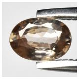 0.43ct 5.2x3.7mm VS Oval Natural Champagne Zircon