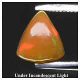 0.59ct 7x6.5mm Triangle Cabochon Natural Opal - Ra