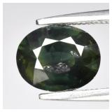 1.96ct 8.3x6.7mm Oval Blue Green Sapphire - Thaila