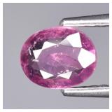 0.53ct 6.5x5.3mm Oval Natural Pink Tourmaline - Un
