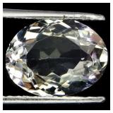 Oval Cut Natural Unheated White Topaz Brazil 5.95c