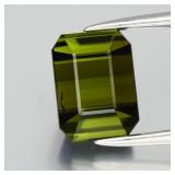 2.11ct 8x6mm VS Octagon Natural Green Tourmaline -