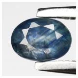 0.39ct 4.5x3.2mm Oval Natural Green Blue Sapphire