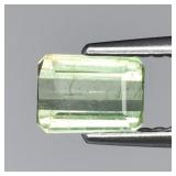0.91ct 6.2x4.5mm Octagon Natural Green Tourmaline