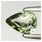 0.59ct 6.5x4.8mm VS Pear Natural Green Tourmaline