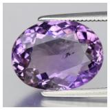 5.32ct 13.5x10.5mm Oval Natural Purple Amethyst -