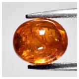 2.37ct Oval Cabochon Natural Orange Spessartite Ga