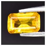 0.57ct 5.8x3.5mm Octagon Yellow Sapphire - Thailan