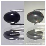 1.04ct 8.7x6.5mm Oval Cabochon Natural Black Opal