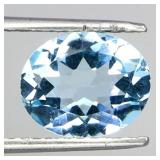 Oval Cut 100% Natural Top Sky Blue Topaz 4.25ct 11