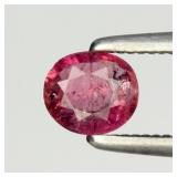 0.32ct 4.5x4mm Oval Natural Purplish Pink Tourmali