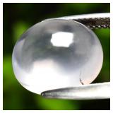 10.45ct Oval Cabochon Natural Very Light Pink Rose