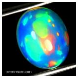 Oval AAA Floral Flash Play Of Color Crystal Fire O