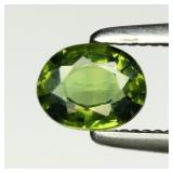 0.37ct 4.8x3.8mm VS Oval Natural Green Sapphire -