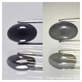 0.99ct 9x6mm Oval Cabochon Natural Black Opal - Ra