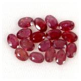 Oval Cut Natural Heated Blood Red Ruby Madagascar