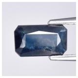 1.25ct 8.3x5mm Octagon Natural Blue Sapphire - Hea