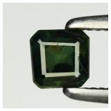 0.36ct 3.5x3.5mm Octagon Natural Green Sapphire -