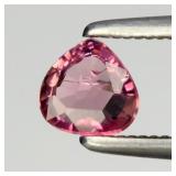 0.25ct 4.5x4.5mm VS Pear Natural Pink Tourmaline -