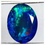 Oval Cut Natural AAA Floral Flash Play Of Color Bl