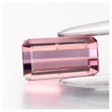 0.34ct VS Octagon Natural Orangish Pink Tourmaline
