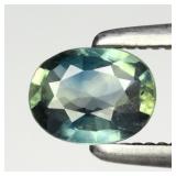 0.38ct 5x4mm VS Oval Natural Blue Green Sapphire -