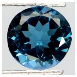 Round Cut Natural London Blue Topaz Africa 3.75ct