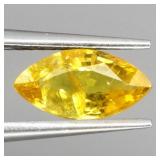 Marquise Cut Natural Top Rich Yellow Sapphire Aust