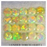 Round Cut AAA Floral Flash Play Of Color Crystal F