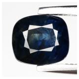 0.98ct 5.7x5mm Cushion Natural Green Blue Sapphire