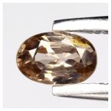 0.37ct 4.8x3.2mm VS Oval Natural Champagne Zircon