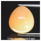 2.77ct 10.2x9.5mm Pear Natural Opal - Rainbow Flas