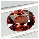 Oval Cut Natural Unheated Top Orange Zircon Tanzan