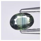 0.28ct 4.7x3.3mm VS Oval Natural Blue Green Sapphi