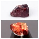 5.29ct 11.5x7.5mm Rough Natural Reddish Pink Rhodo