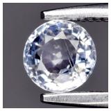 0.55ct 4.7mm VS Round Natural Blue Sapphire - Heat