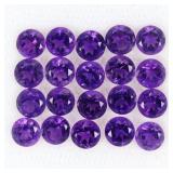 Round Cut Natural Top Purple Amethyst Uruguay Lot