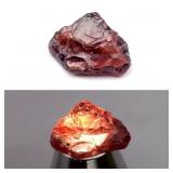3.30ct 11.3x8.2mm Rough Natural Pinkish Orange Gar
