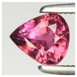 0.56ct 5.8x5mm VS Pear Natural Pink Tourmaline - U