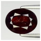 2.99ct 9x7mm Oval Natural Orangish Red Spessartite