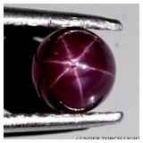 Round Cab 100% Natural 6 Rays Red Star Ruby Africa