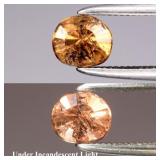 0.54ct 5x4.2mm Oval Natural Color Change Garnet -