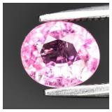 0.69ct 6.3x5.3mm Oval Natural Pink Tourmaline - Un