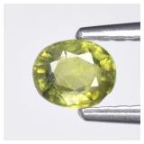 0.39ct 4.5x3.7mm Oval Natural Green Sapphire - Hea