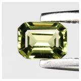 0.25ct 4x3mm VVS Octagon Natural Green Sapphire -