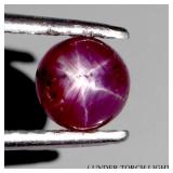 Round Cabochon 100% Natural Red 6 Rays Star Ruby A