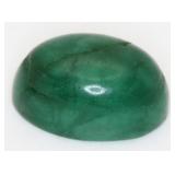 9.82 ct  Colour Enhanced Emerald Oval Cabochon