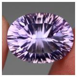 Concave Cut 18.62 Ct Purple Amethyst Bolivia